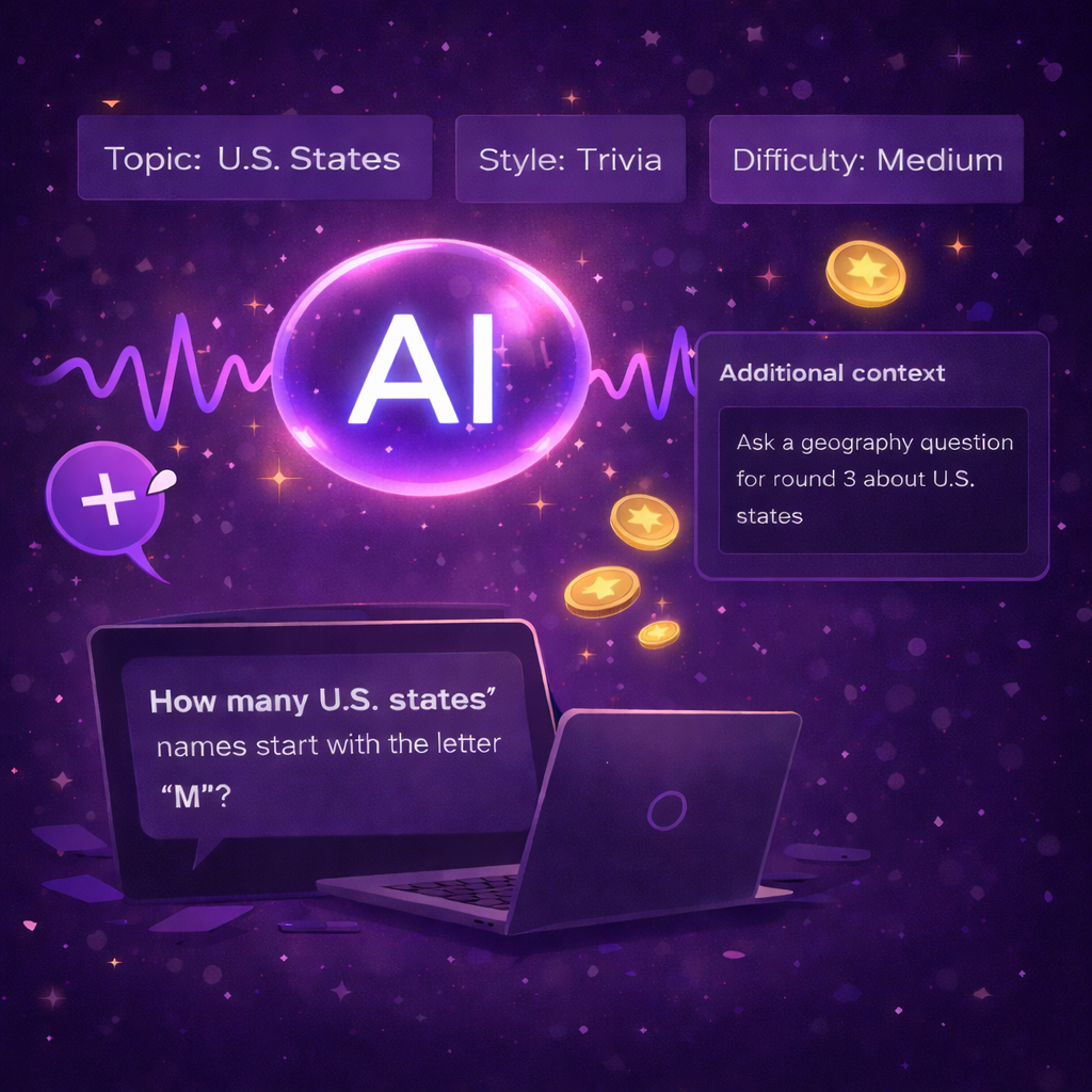 AI generating quiz questions